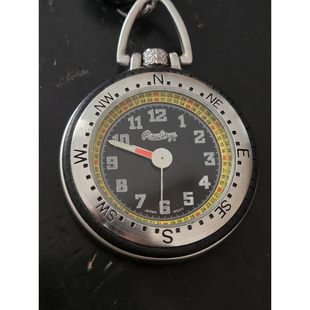 Vintage Rawlings Coaches Pocket Sports Watch Case Working